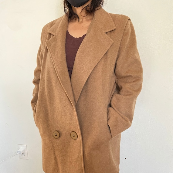 Camel mohair coat cheap