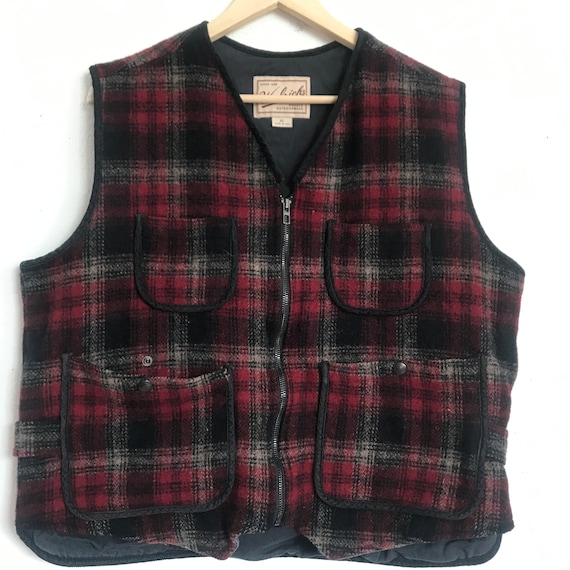 XL Woolrich Vest / Red and Black - image 1