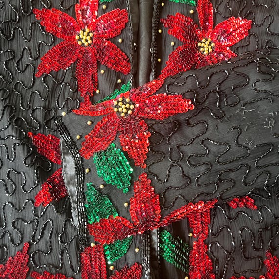 Christmas sequin jacket LARGE - image 6
