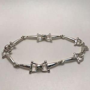 Sterling Silver Snaffle Bracelet