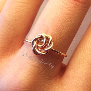 Rose Ring Rose Gold -14K Gold-Filled /Sterling Silver -Flower Girl /Pink /Love /Girlfriend Gift /Bridesmaid Anniversary Engagement Mothers