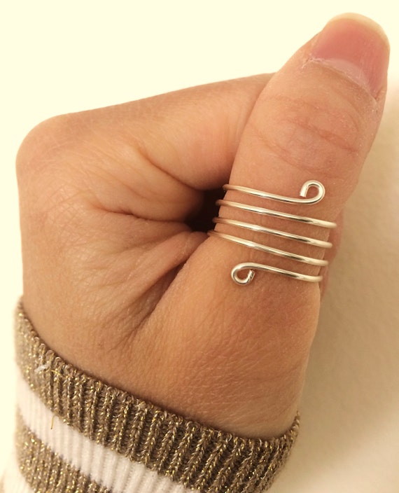 Thumb Ring -coil Ring -14K Gold Fill /rose Gold-filled /sterling