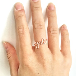 Yolo Ring -you Only Live Once YOLO Word -14K Gold /rose Gold-filled