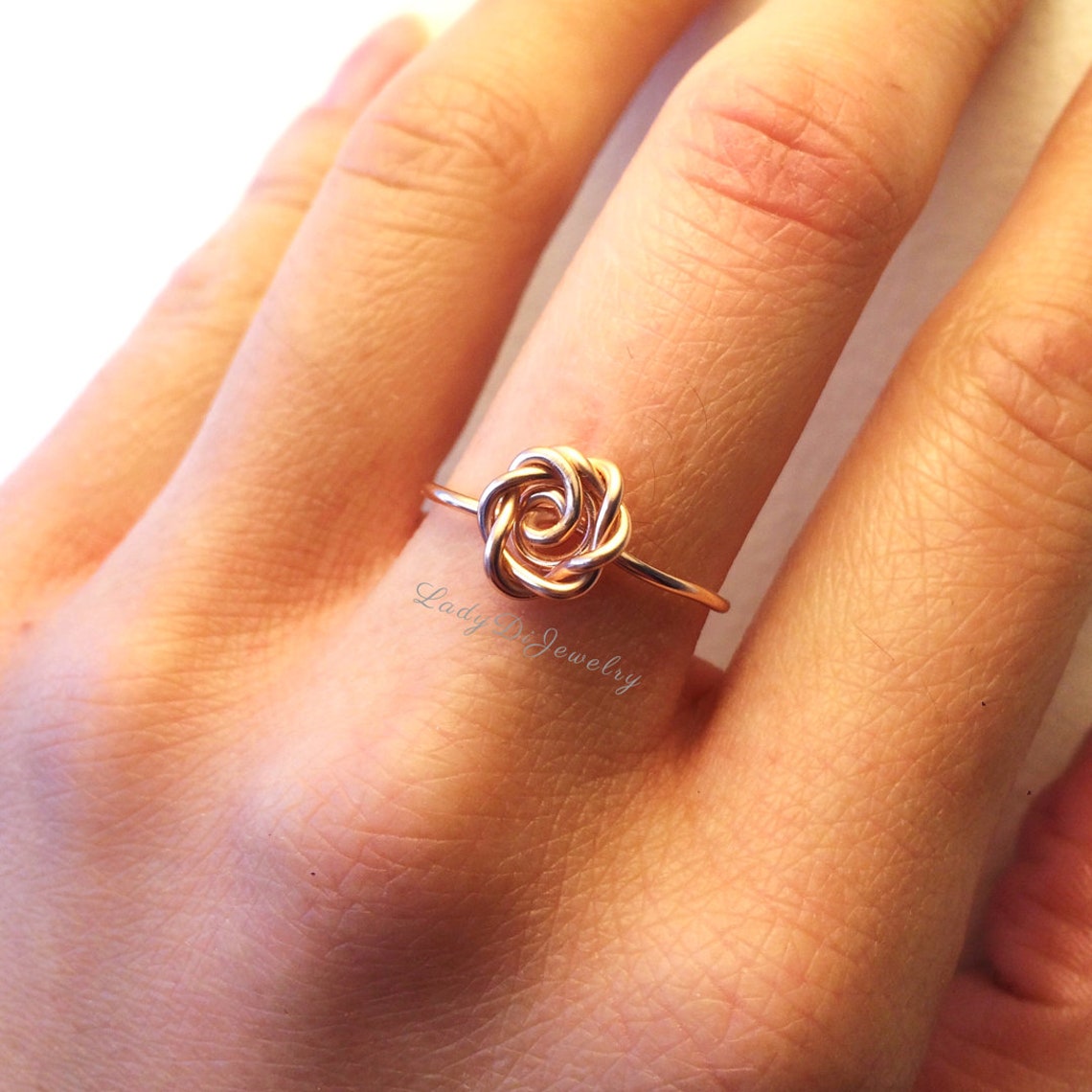 Gold Rose Ring 14K SOLID Gold Ring yellow Gold rose Flower Etsy