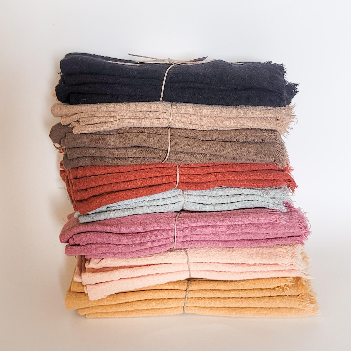100% Cotton Cloth Napkins - Light Blue