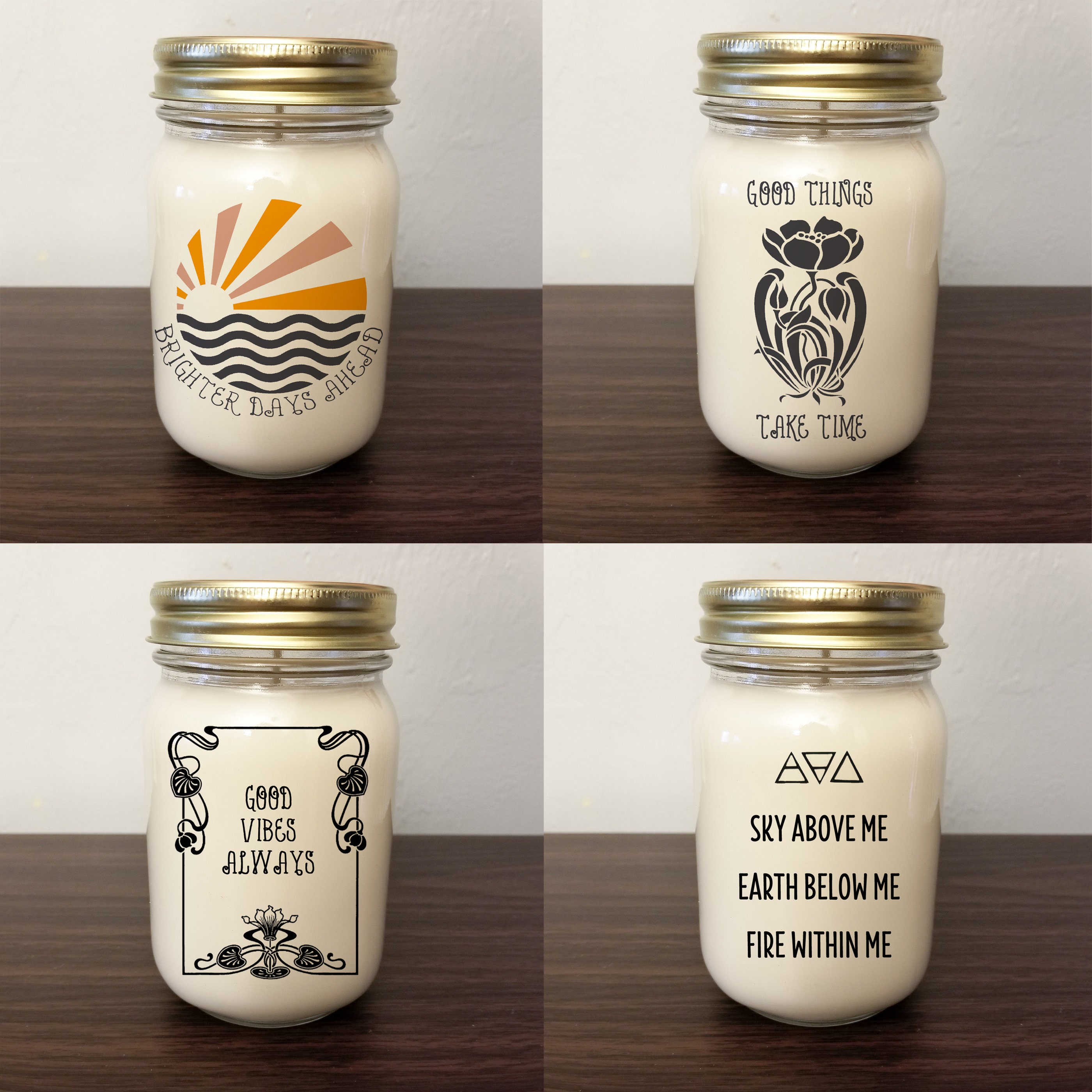 Earth Tonix Originals 100 Natural Soy Candles Infused Etsy