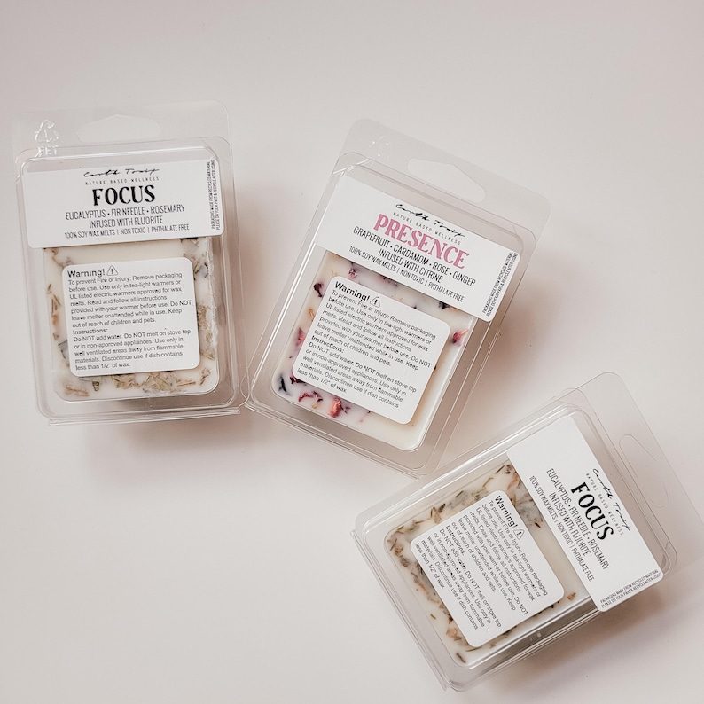 Wellness Collection - 100% Natural Soy Crystal Infused Candles, Wax Melts, Car Diffusers, Spray, 10ML Pure Oil - Non Toxic - Phthalate Free image 8