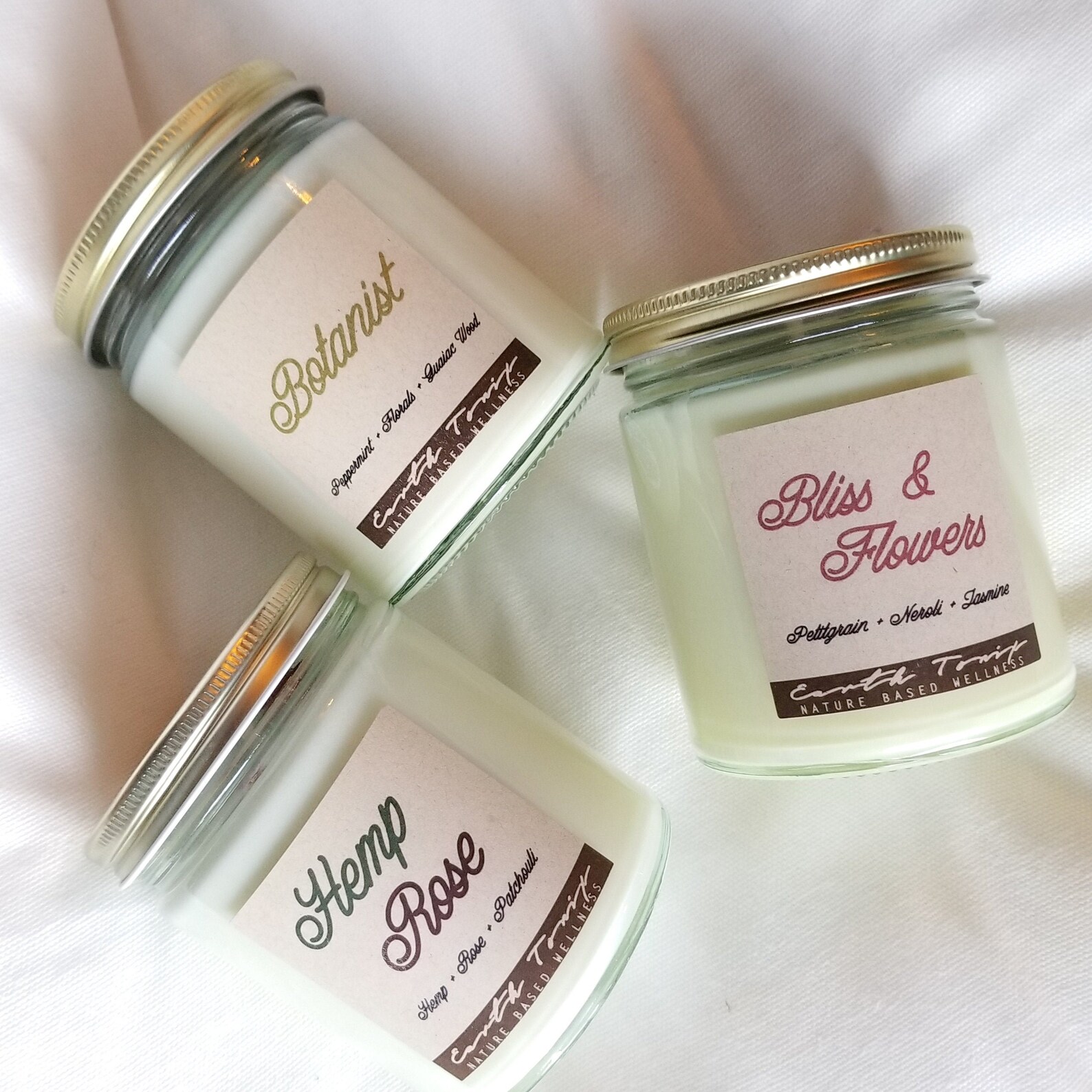Earth Tonix Originals 100 Natural Soy Candles Nontoxic Etsy