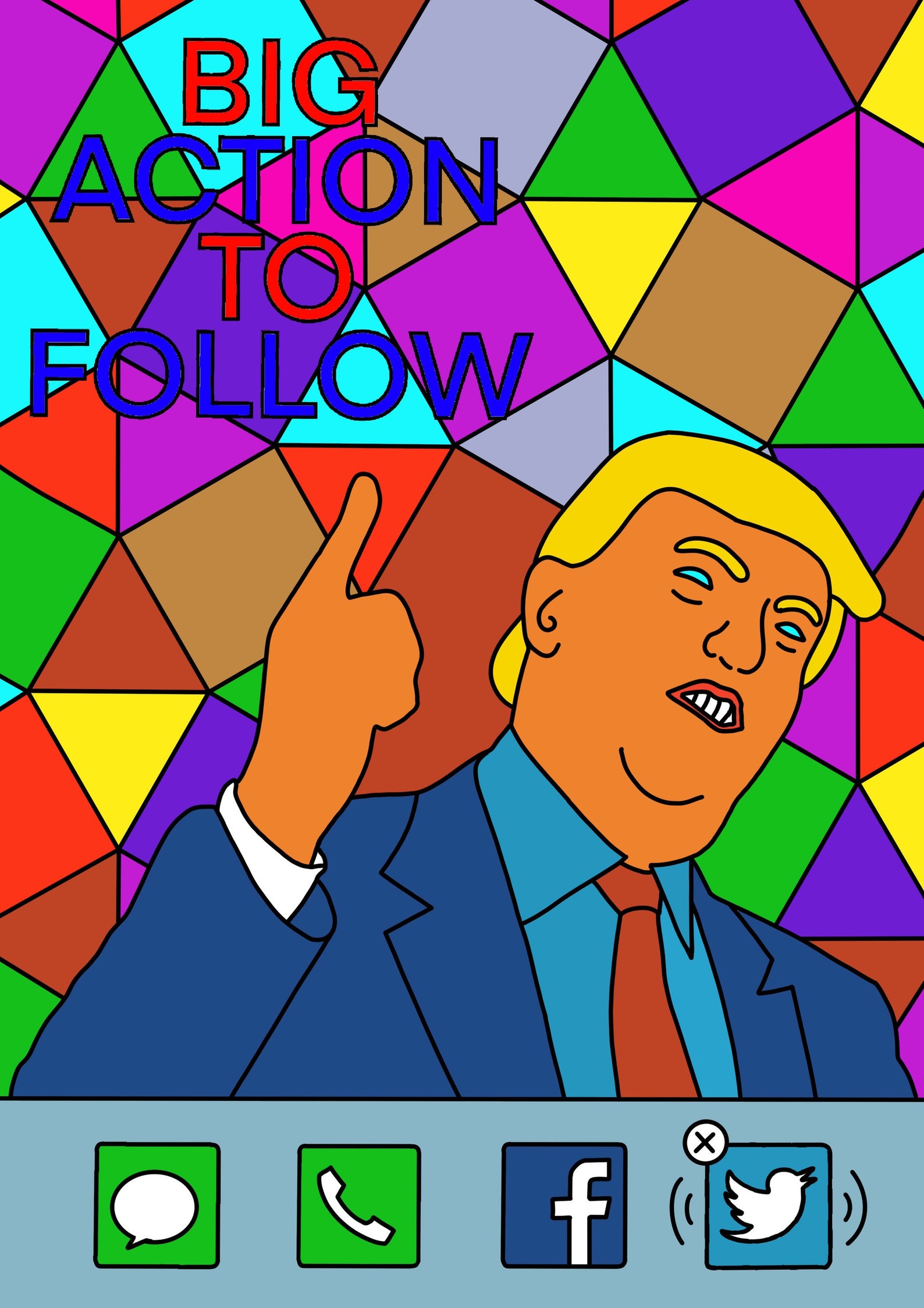 Coloring Pages funny Donald Trump Inspired Set of 6 x A5 | Etsy