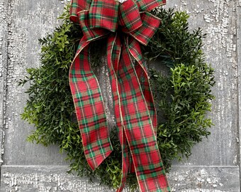 Faux Boxwood Wreath, Boxwood Wreath, Holiday Wreath, Everlasting Wreath, Door Decor, Christmas Wreath, All Season’s Wreath