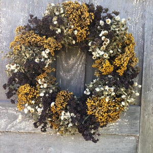 Large Dried Flower Wreath: All Natural Herb Wreath, Handmade Home Decor