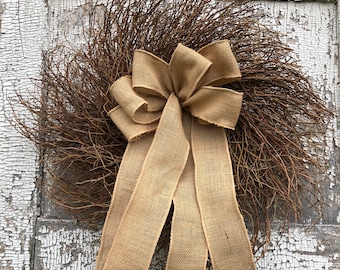 Twig Wreath, Dried Flower wreath, Plain Twig Wreath, Large Twig wreath, Sweet Huck Wreath