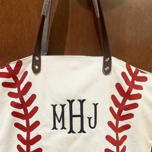 Gepersonaliseerde Baseball Tote, Baseball tas, Baseball Mom tas, Baseball Coach tas, Canvas tas