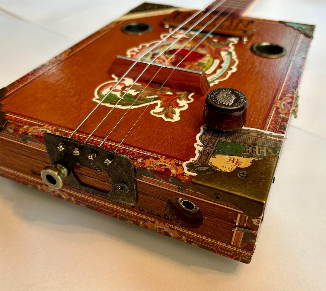 4 String Electric Cigar Box Guitar 2025-11 - Etsy