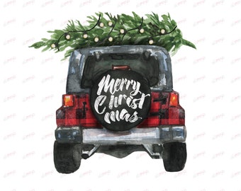 Download Jeep christmas | Etsy