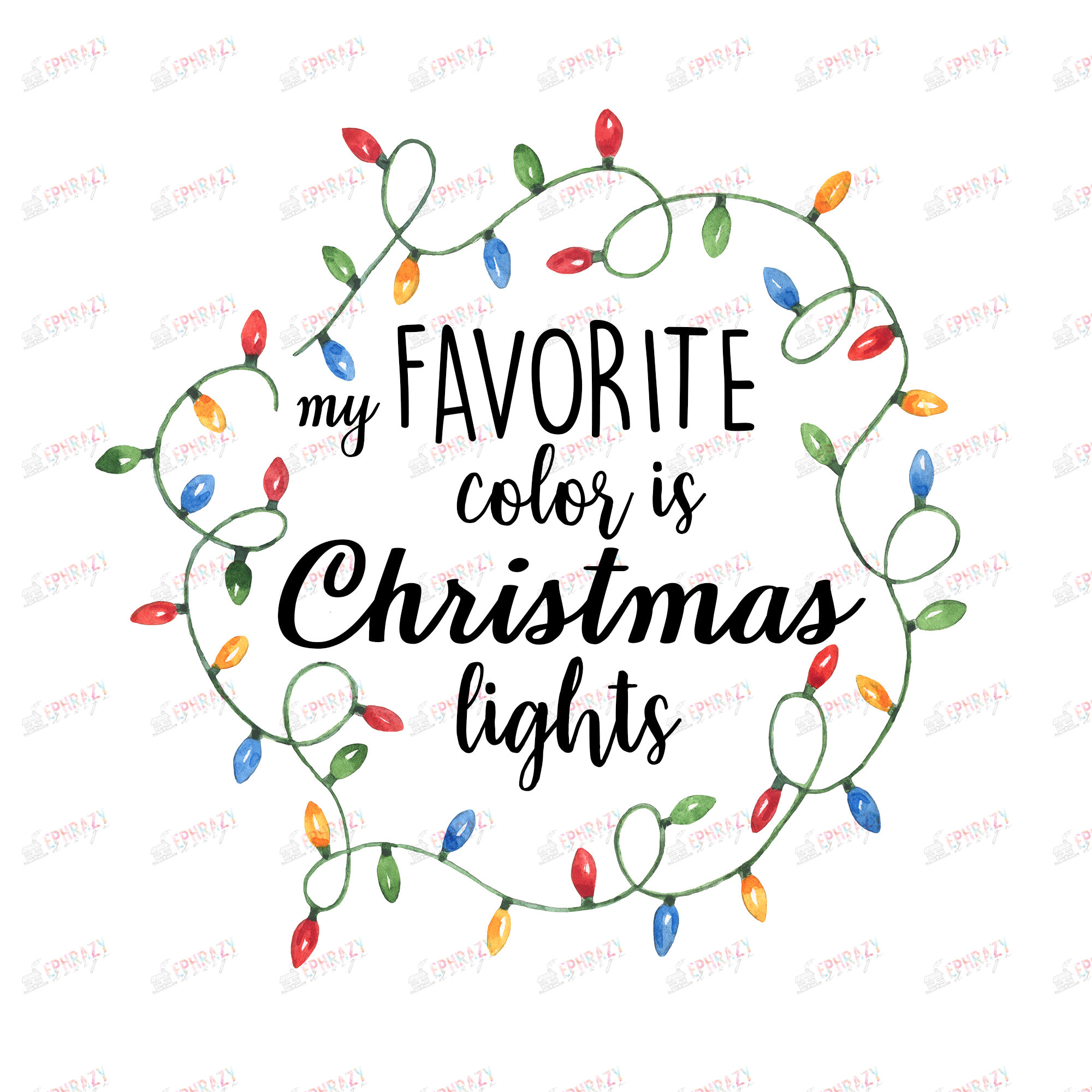 My favorite color is Christmas lights Christmas Lights Etsy