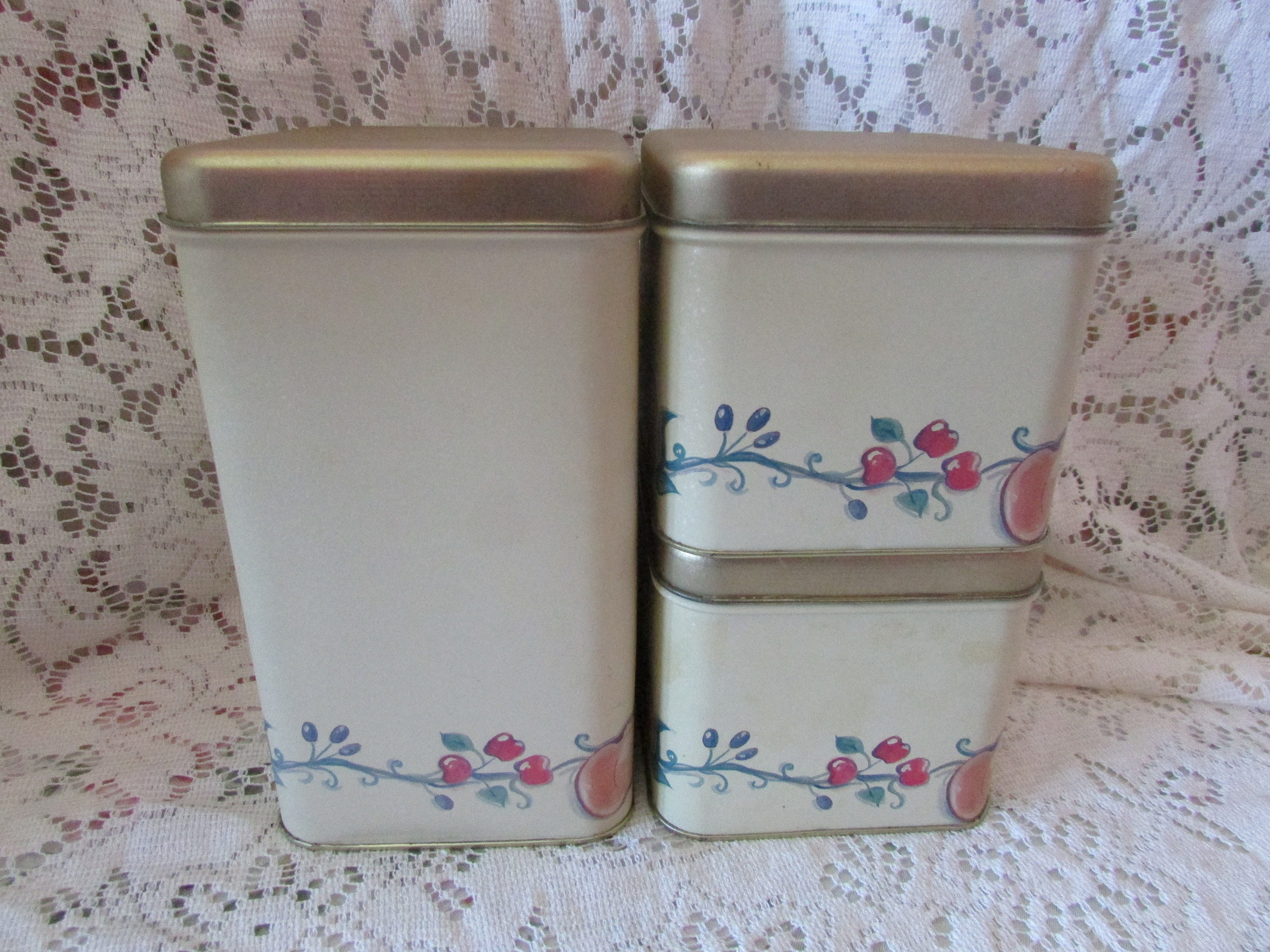 Vintage Set of 3 containers for kitchen Midcentury 3 Etsy