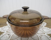Vintage Casserole ambre Vision Pyrex Corning 4.5 litres