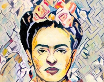 Digital Download Art: Frida Kahlo Wall Art Poster. Feminist Art, Gallery Wall Art, Instant Download Digital Print, Printable Wall Art