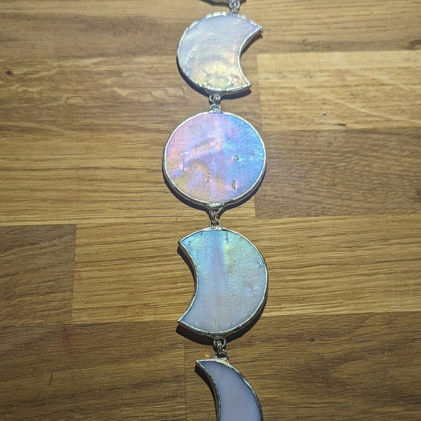 Stained Glass Moon Phase Hanger