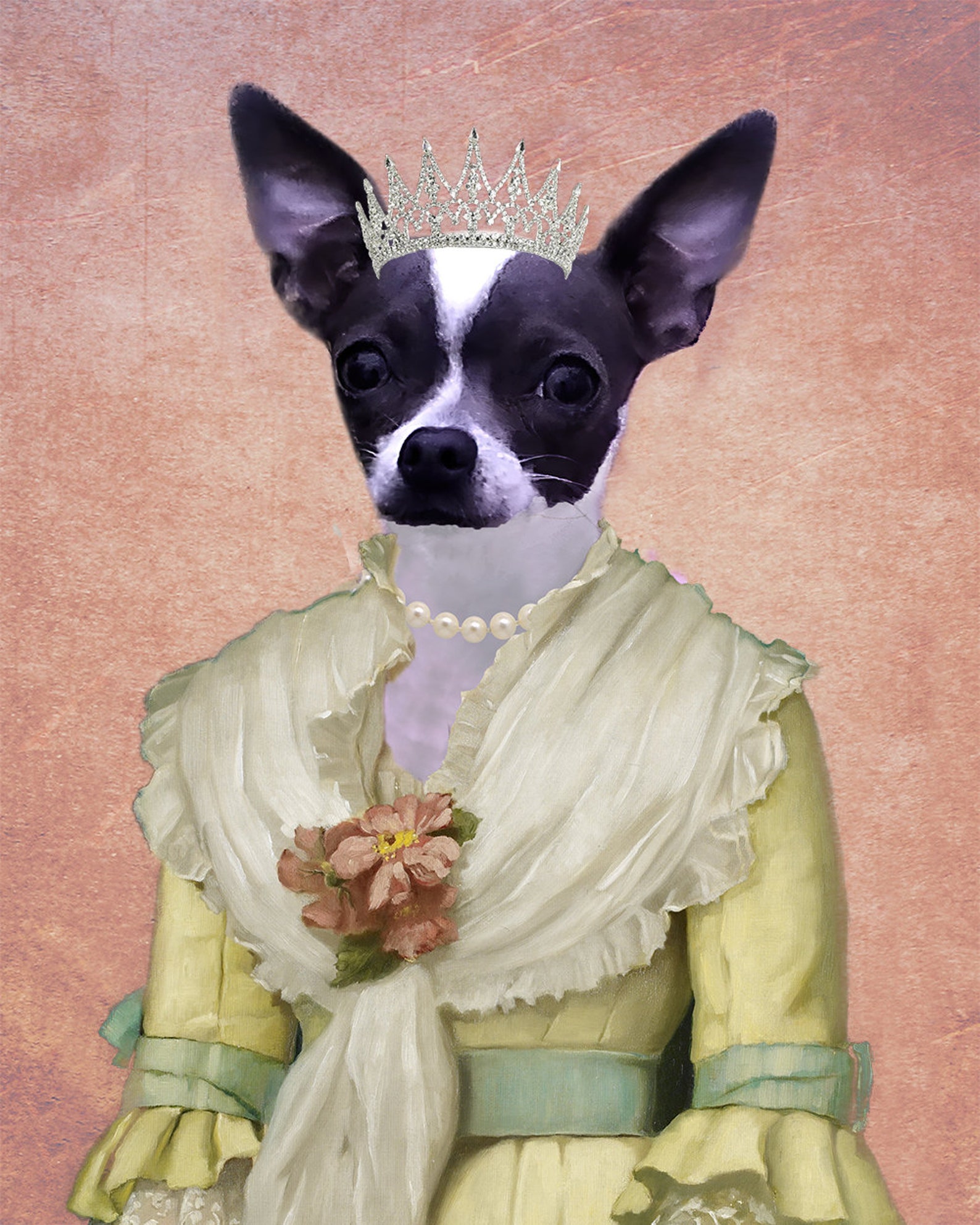 Royal Dress Pet PortraitCustom Pet Portrait Royal pet Etsy