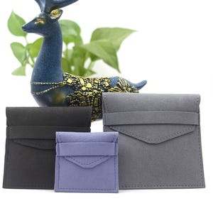 50PCS Jewelry Envelope Bag, High quality Microfiber Jewelry Bag for Earring,Bracelet,Ring,Necklace | Personalised Jewelry Package Gift Bag