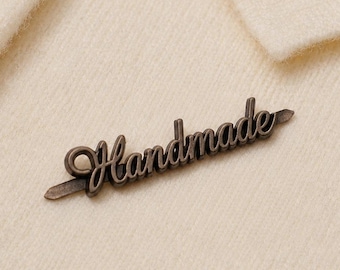Custom Metal  Logo Tag, Personalized Engraved Brand Hardware Label for Bags