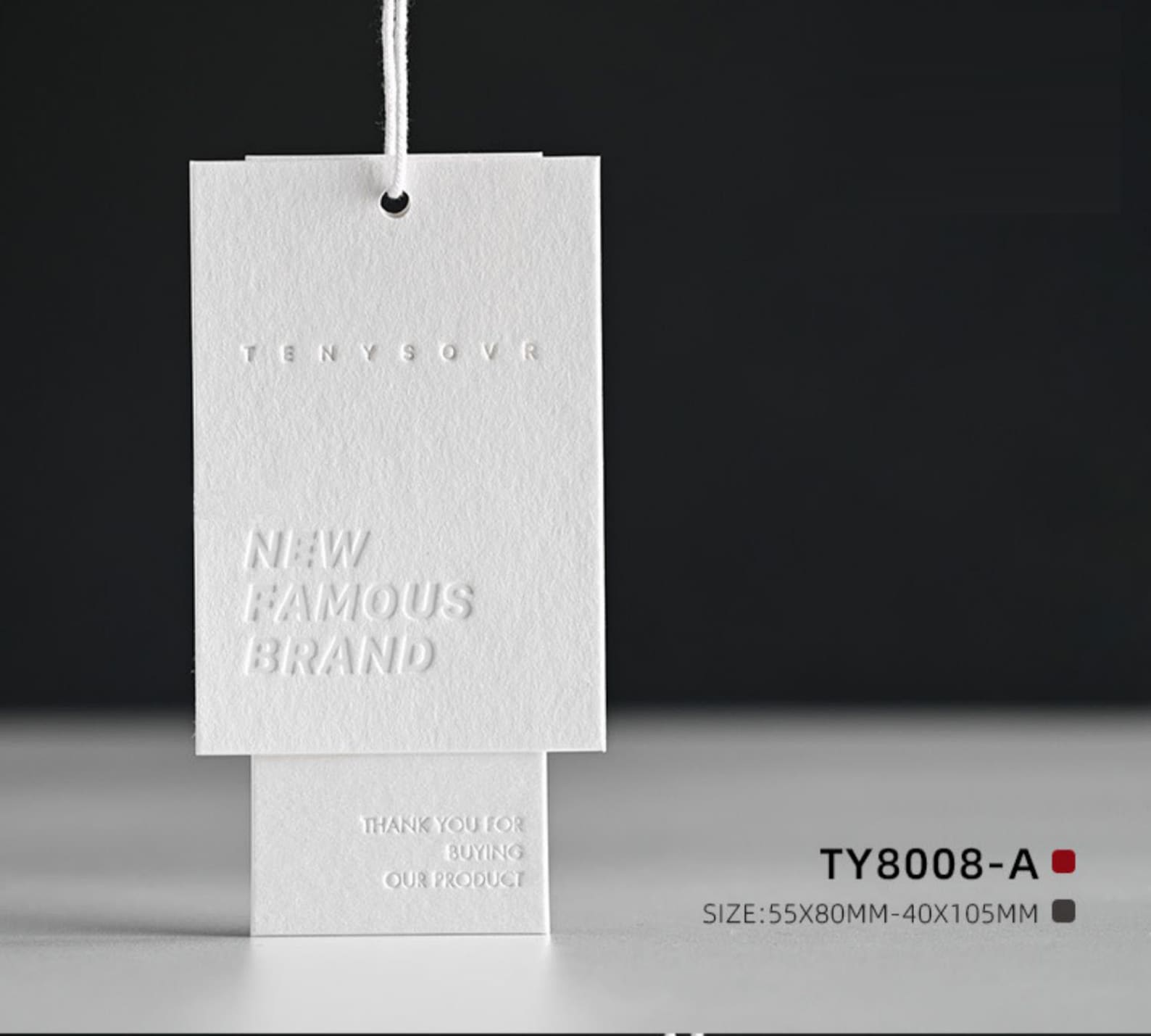 Set of 1000 Customized Double Hang Tags Business Hang Tag Etsy