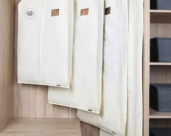 Garment Cover, Dust Cover, Cotton Cover, Wardrobe Organizer, Clothes Storage, Travel Pack, Custom Logo-SJN001