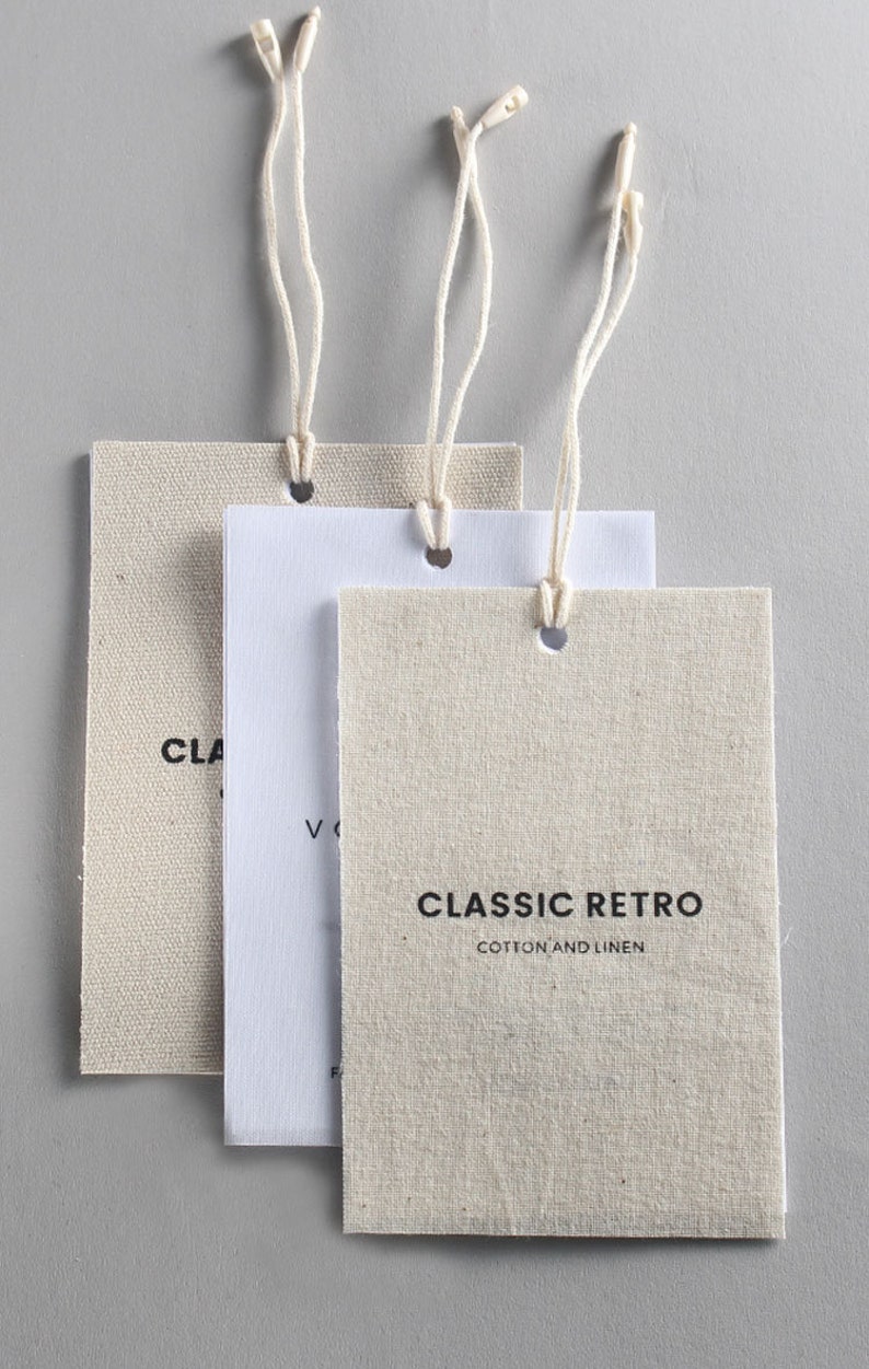 400/1000 set custom cotton paper hang tag with string Etsy