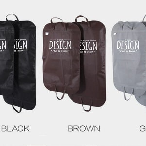 Clothing Dust Cover Carrier Bags,  Non-Woven Wardrobe Organizer, Hanging Clothes Storage Bag, Suit Dress Clothes Packaging, Custom Logo