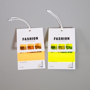 1000 peças, etiqueta de papel de design personalizado, impressão de fotos multicoloridas, etiquetas de preço com logotipo, etiquetas de moda personalizadas, etiqueta de produto personalizada
