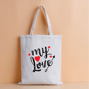 Custom Blank cotton tote bag Cotton white canvas bag Shopping bag Reusable bag personalized logo