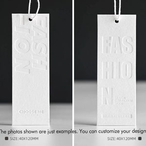 1000PCS Custom Hang Tags, High-grade Product Tag, Custom Logo and Text, Tags for Clothing, Tags for Handmade Items