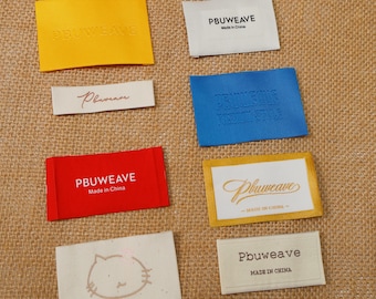 Etichette per abbigliamento personalizzate in tessuto, cartellini in tessuto personalizzati, da cucire in raso (qualsiasi misura)
