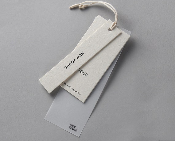 100Pcs/Lot Stock High Quality Paper Swing Tags With Strings Clothing Top  Grade Hang Tag With