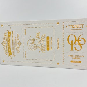 100 Stück kundenspezifische High-End-Hochzeitseinladungen, Einladungskarte, kreatives Ticketdesign, Letterpress, konkav-konvexes Gefühl - NHMP003