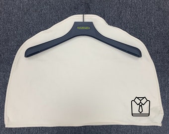 Large dust jacket Suit hanger cover windbreaker cover with your brand logo personalize your hanger, non-slip dust jacket shoulder cover.