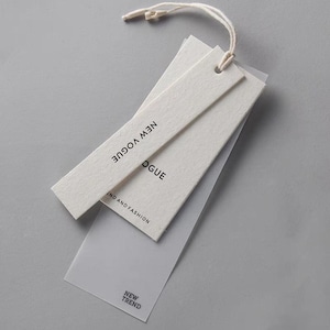 Set di 1000, cartellini personalizzati, con spago, cartellini di carta personalizzati per abbigliamento con logo personalizzato - HXSB005