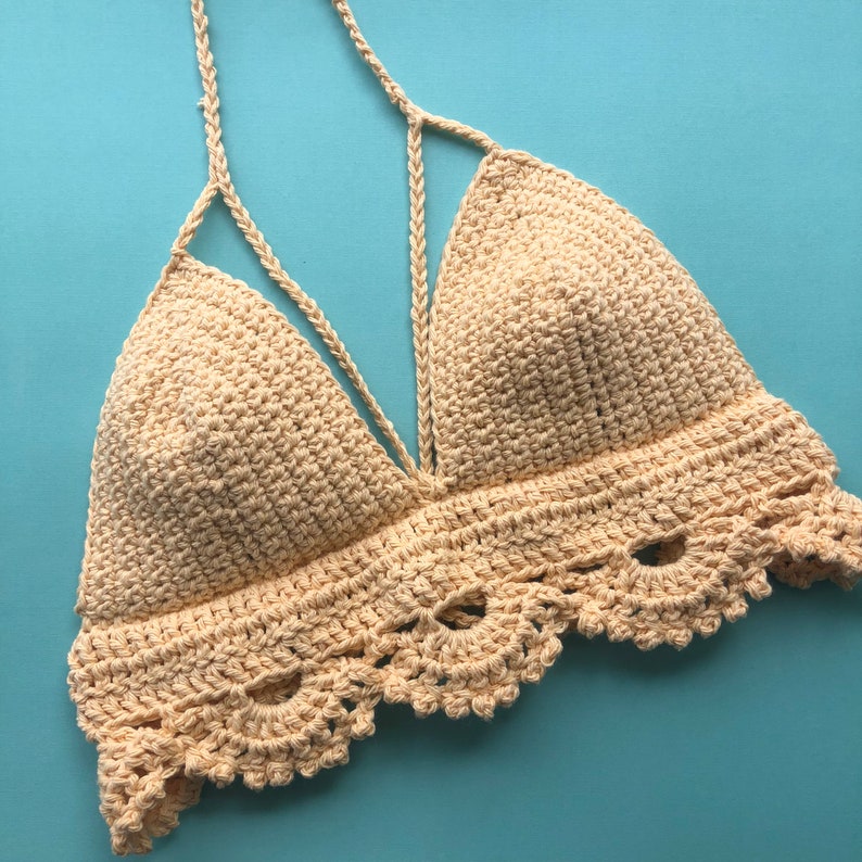 Halter Crochet Knit String Bikini