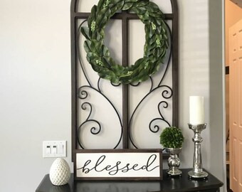 Year Round Wall Decor Fixxer Upper Wreath For House Magnolia Green Leaf Wreath 18 Inches Simple Green Wreath Barn Door Green Leaf Wreath
