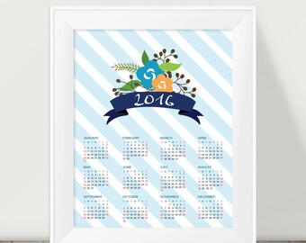 planner 2016 calendar printable