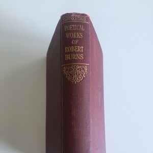 uvres poétiques de Robert Burns, recueil de poèmes anciens illustrés par Collins, Royaume-Uni