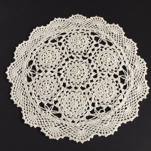 Vintage Crocheted Lace Doily or Table Centre Mat