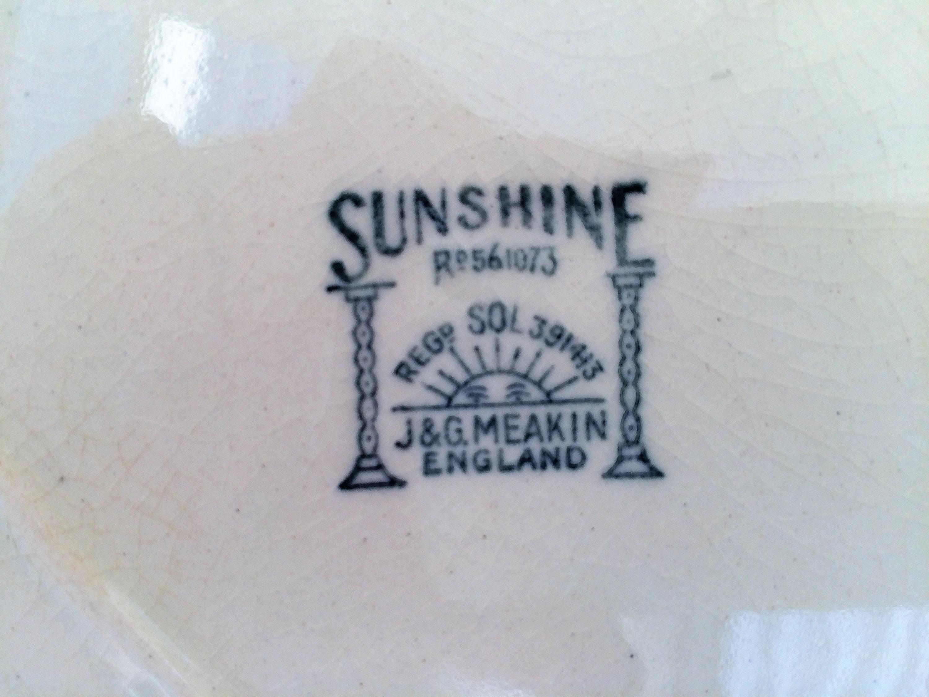 Vintage J G Meakin england Sunshine Reg SOL 391413 Serving Etsy