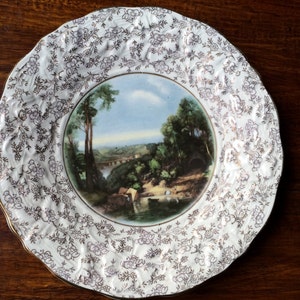 Collectible Vintage Crossing The Brook Turner Decorative Plate by James Kent Longton