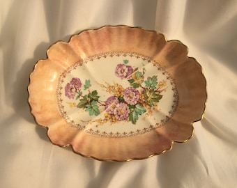 Old Foley James Kent Ltd "FENTON 2745" Fluted Candy Bowl or Jewelry Dish