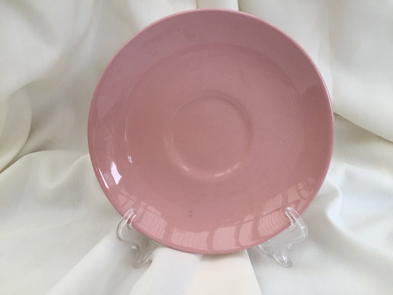 Vintage Johnson Bros Rose Cloud Pink Orphan Saucer VCH0345