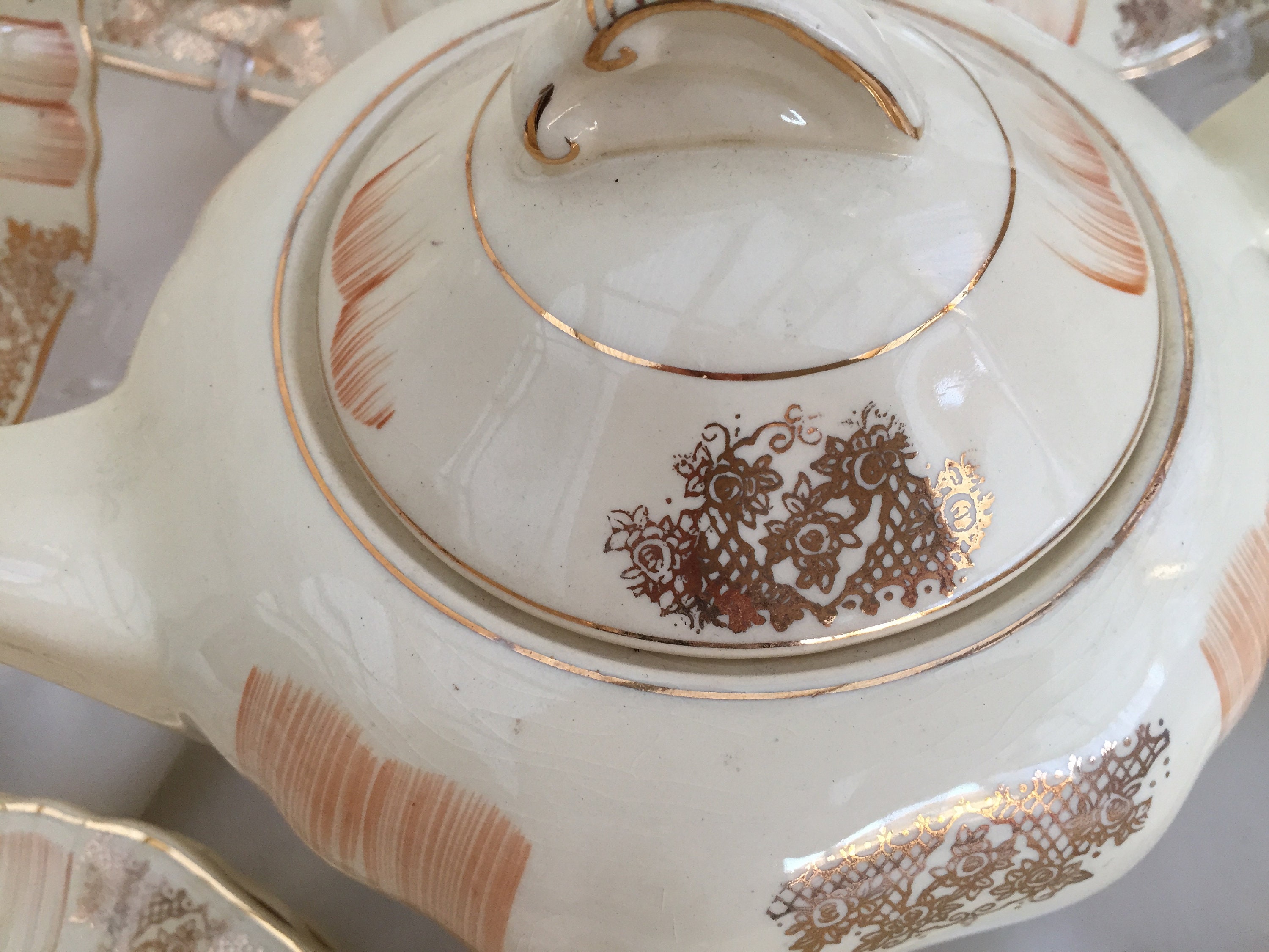 Rare J & G Meakin (england) Sunshine R 561073 Tea Set