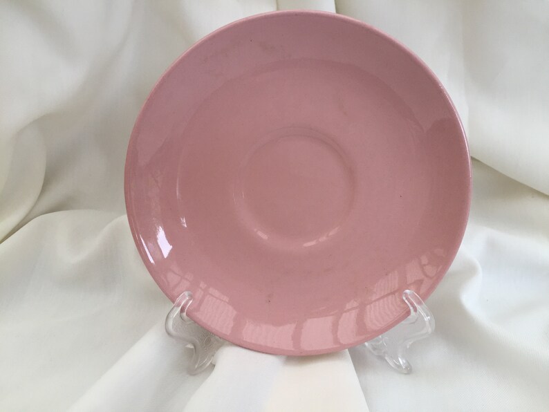 Vintage Johnson Bros Rose Cloud Pink Orphan Saucer VCH0345